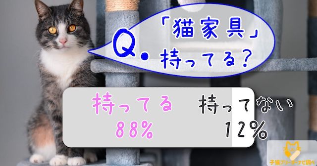 にゃんとビックリ！持ってる人88％！お洒落＆機能性抜群のネコちゃん用インテリア家具をご紹介♪☆子猫ナビ調査隊☆ ネコマガ